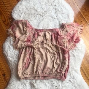 Surf gypsy off shoulder top